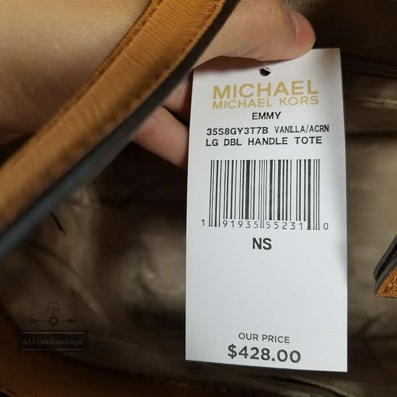 NWT Michael Kors Emmy Large Double Handle Tote Bag - Picture 6 of 7